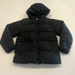 Swiss Tech Black Puffer Coat - Size XS